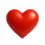 Красное сердце.