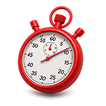 Красный секундомер.