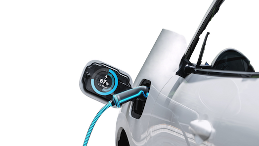 Зарядка электромобиля.