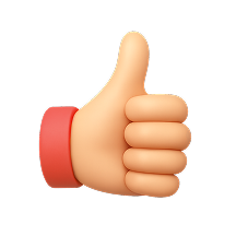 Эмодзи большой палец вверх.