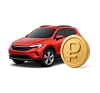 Автомобиль с рублем.